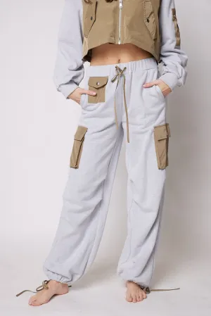 Annie French Terry Nylon Pocket Joggers