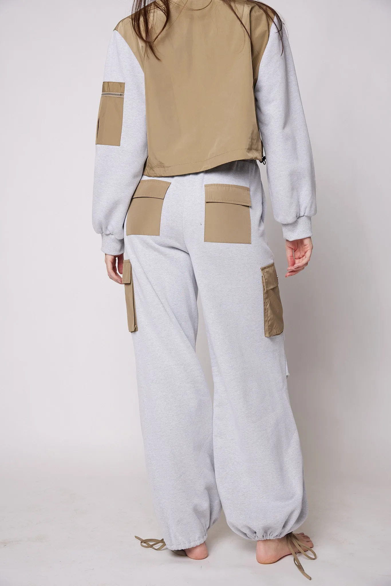 Annie French Terry Nylon Pocket Joggers