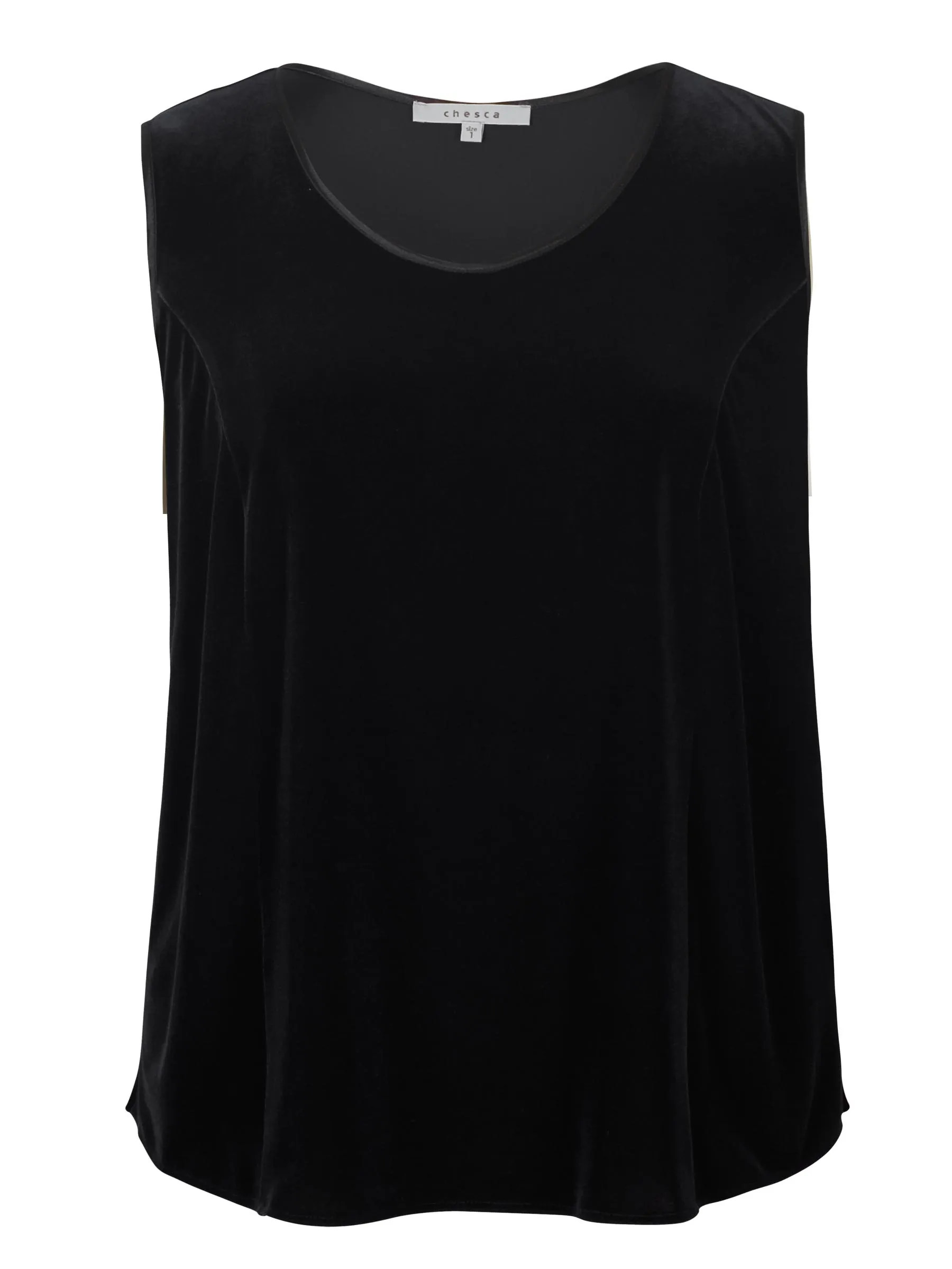 Black Velvet Floaty & Fabulous: Sleeveless Top