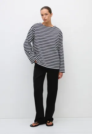 Breton Stripe Tee - French Navy