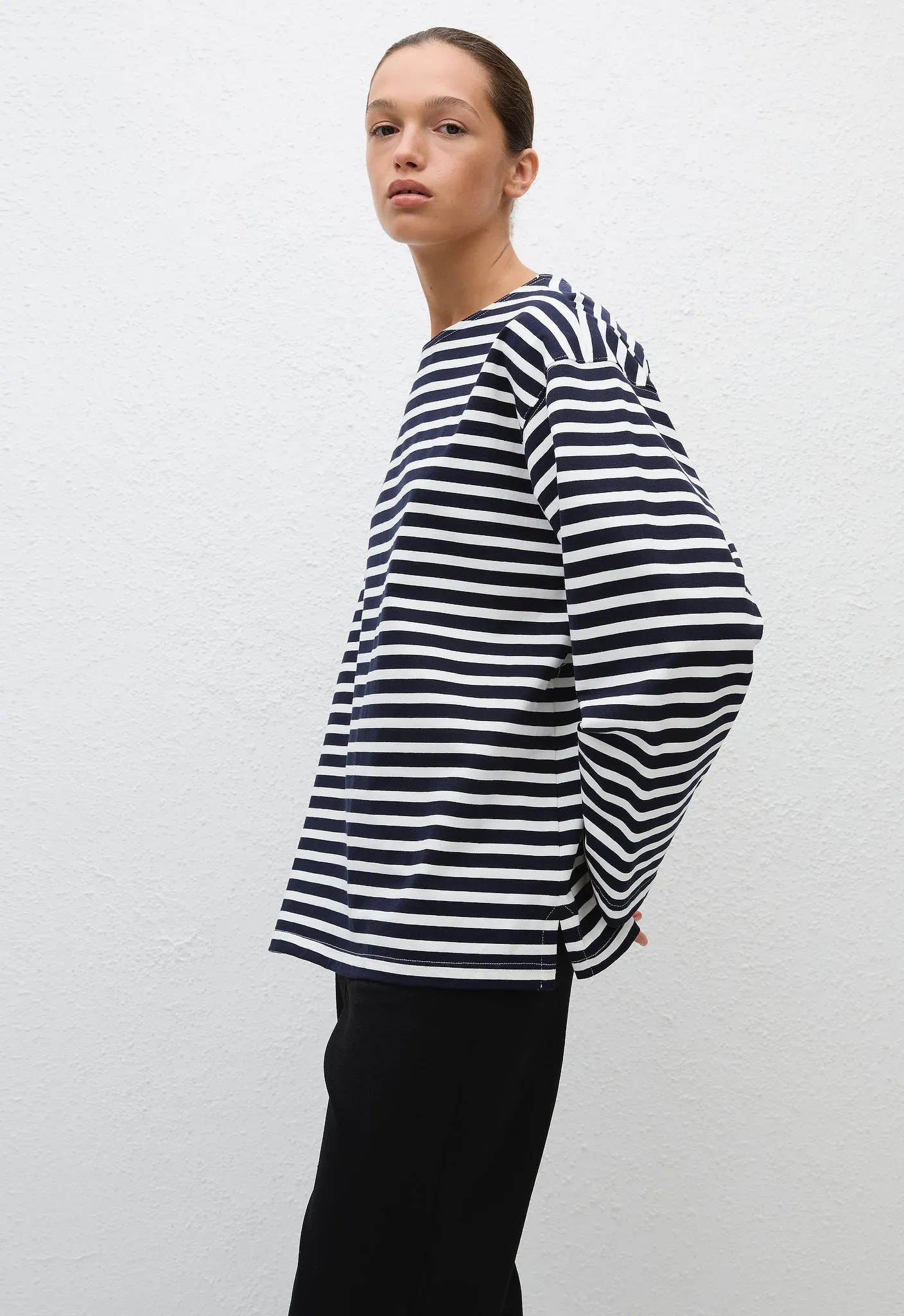 Breton Stripe Tee - French Navy