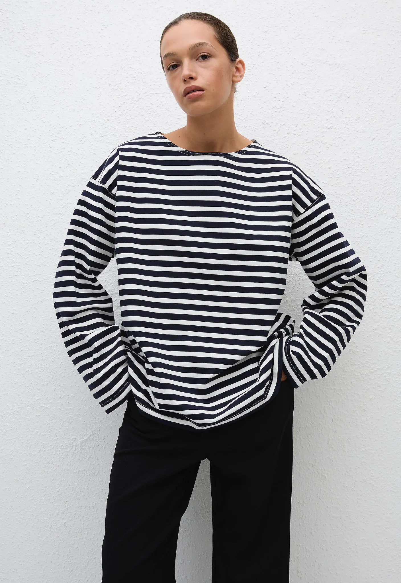 Breton Stripe Tee - French Navy