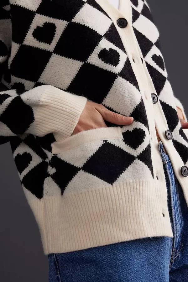 Checkered Hearts Cardigan