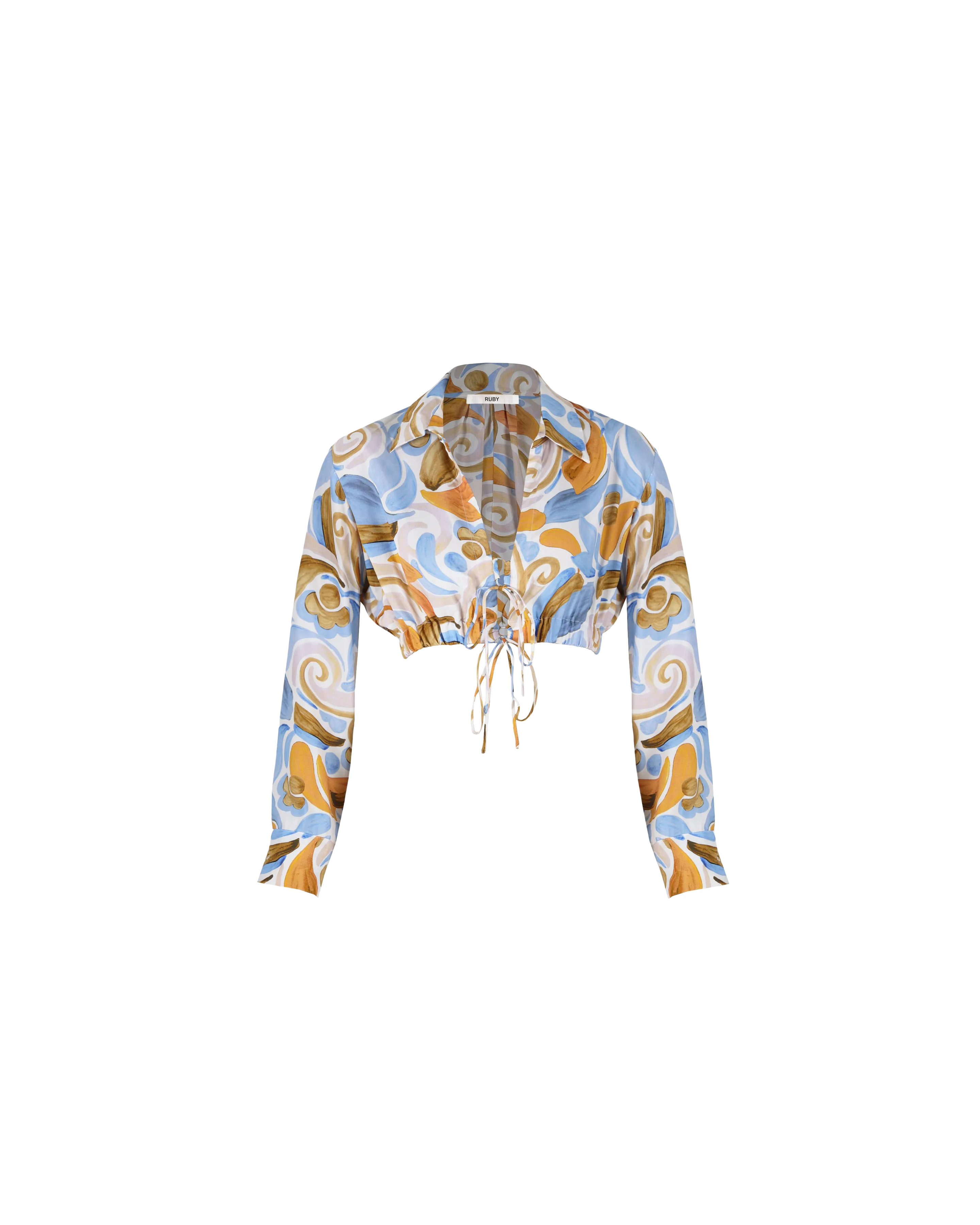 DYLAN CROP SHIRT CERAMIC