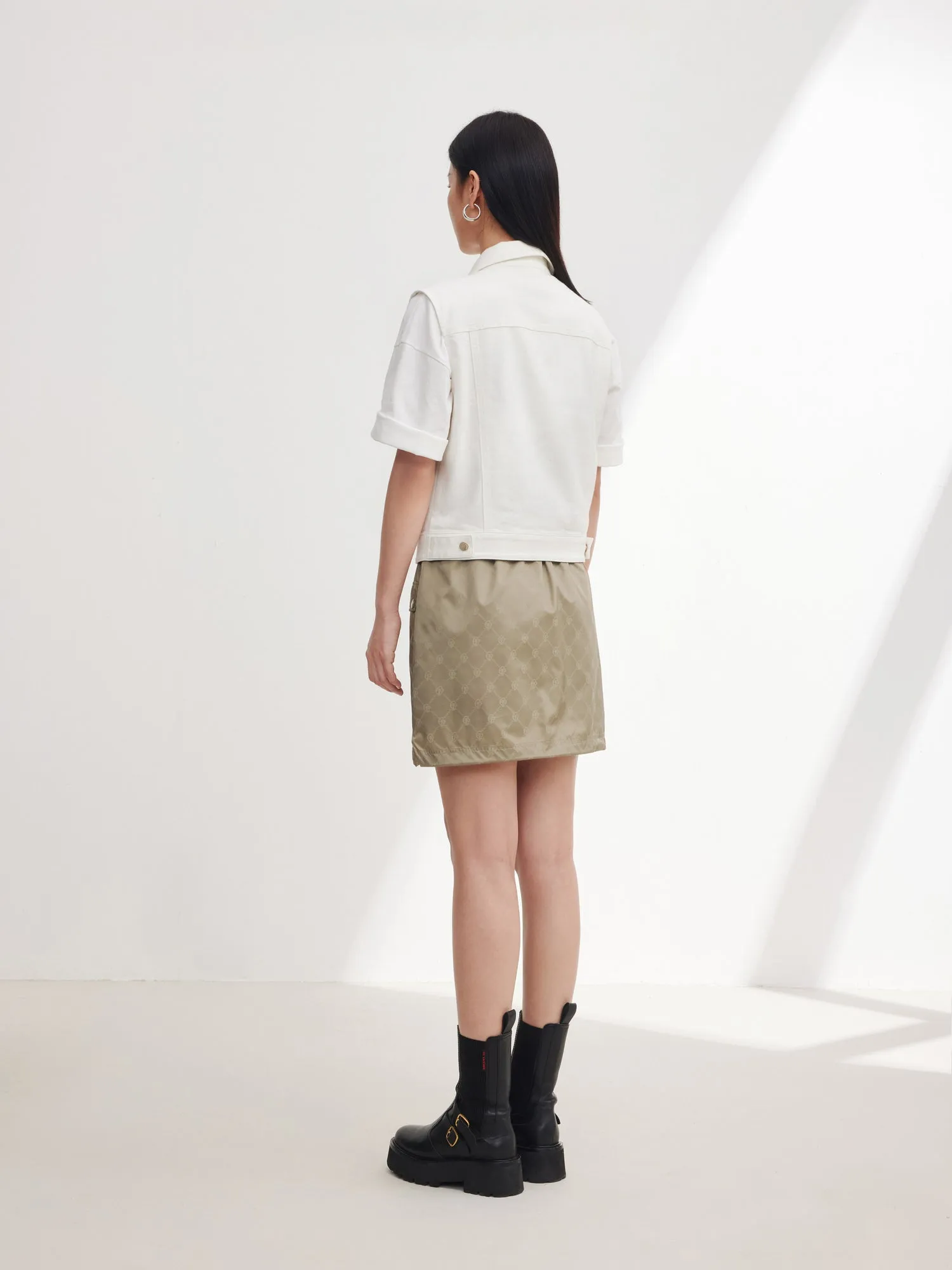 EP YAYING Short Denim Vest