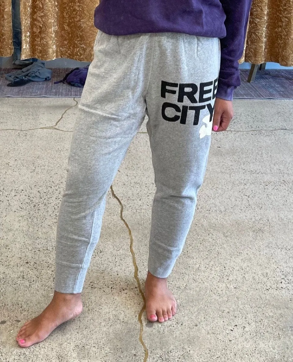 Free City Large Heather 3/4 Pant Heather Cream
