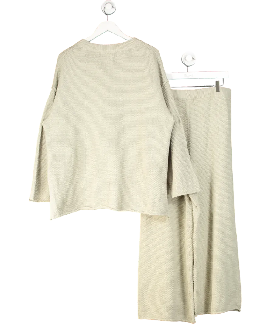 Free People Green Hailee Sweater Co-ord UK L