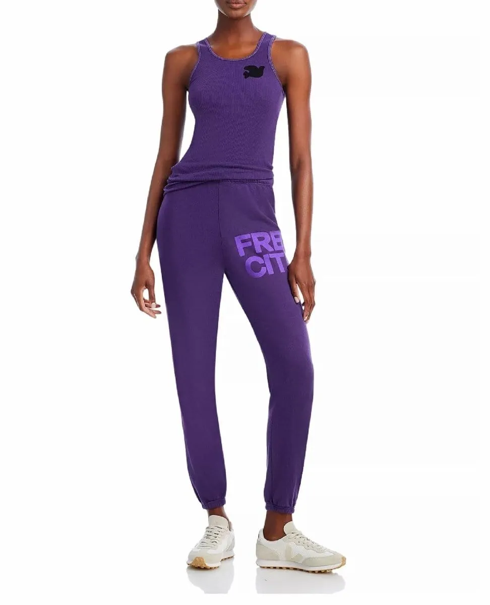 FREECITY Large Sweatpants Purple