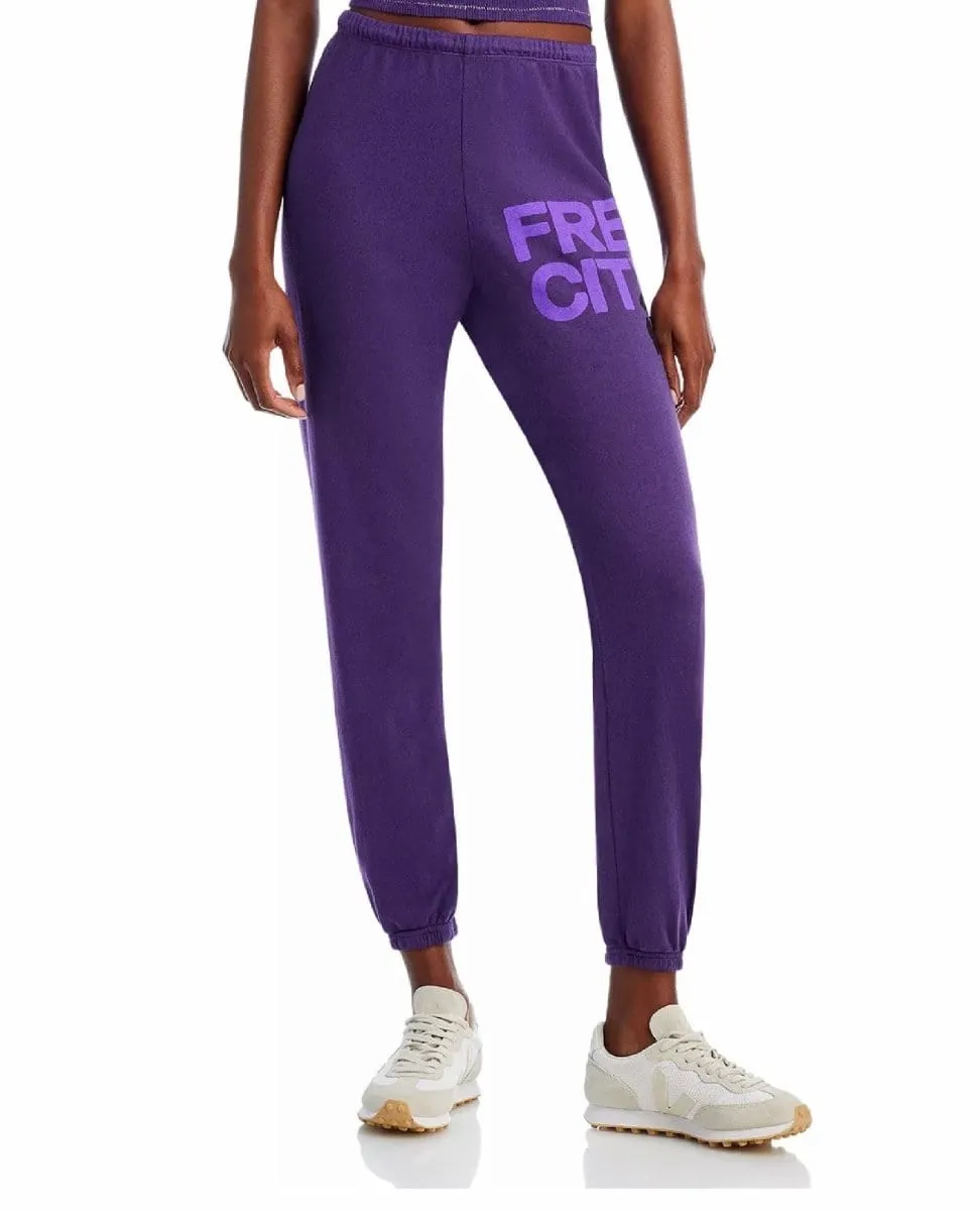 FREECITY Large Sweatpants Purple