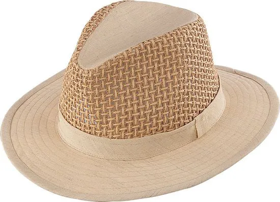 Henschel Crushable Wood Fiber and Linen Safari - Large Weave