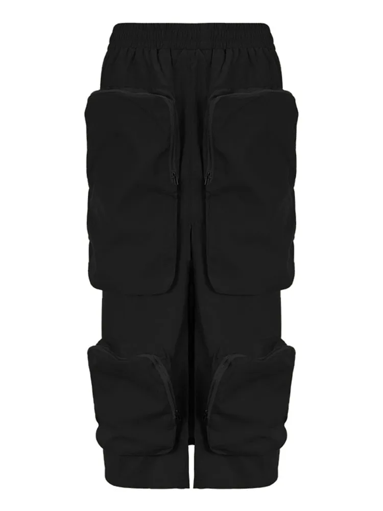 LOOSE WAIST CARGO WOMEN SKIRT