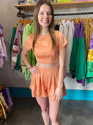 Mable Tied Detail Crop Top