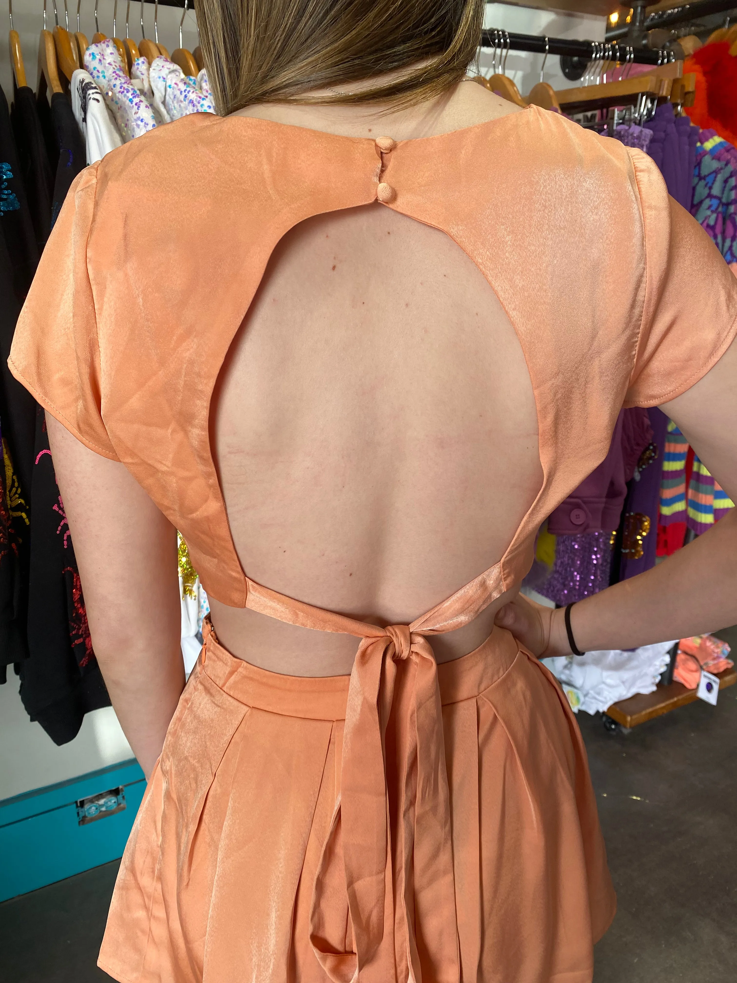 Mable Tied Detail Crop Top