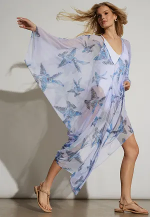 Maxine Mesh Kaftan in Love Birds