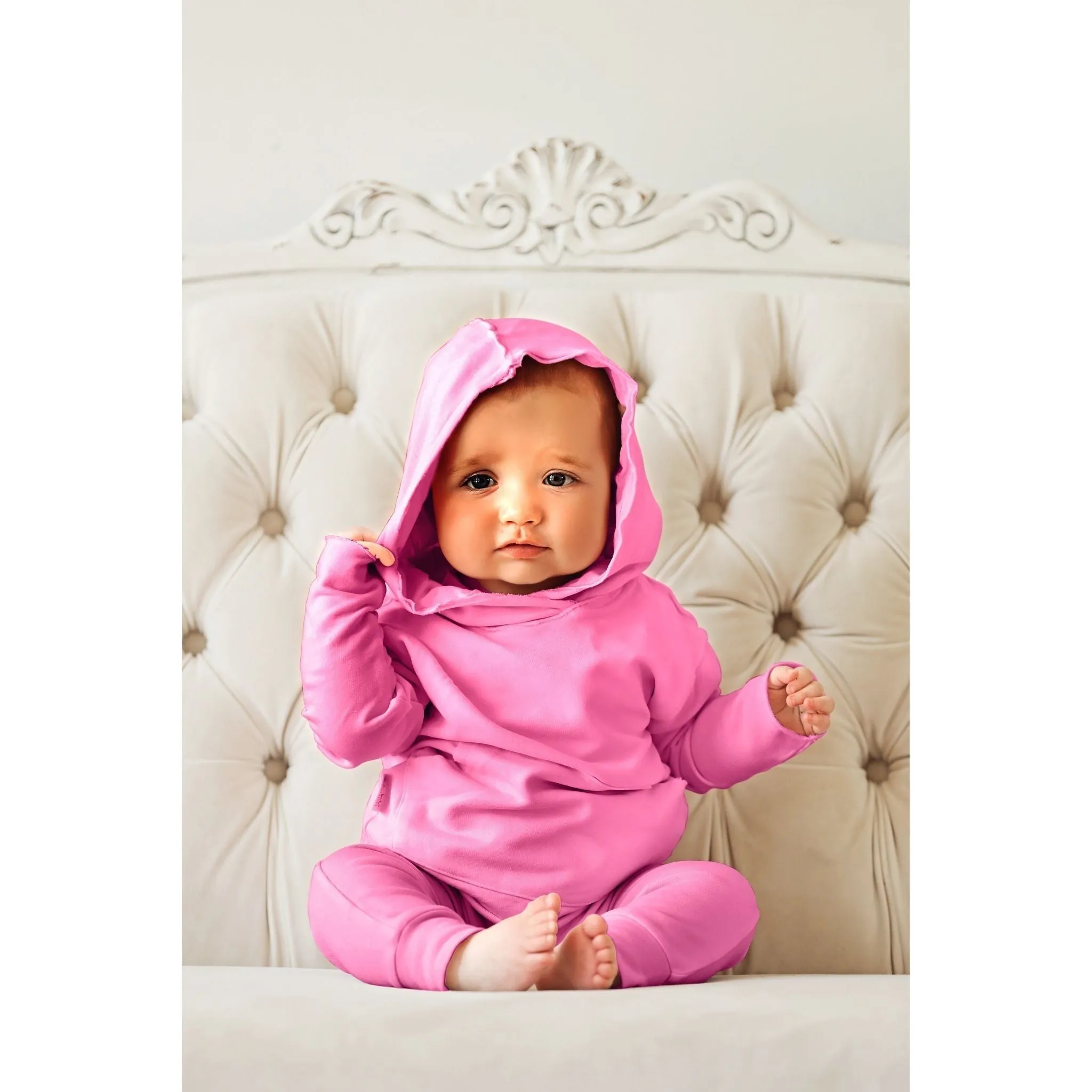 Organic Baby Malibu Pants Bubble Gum Pink