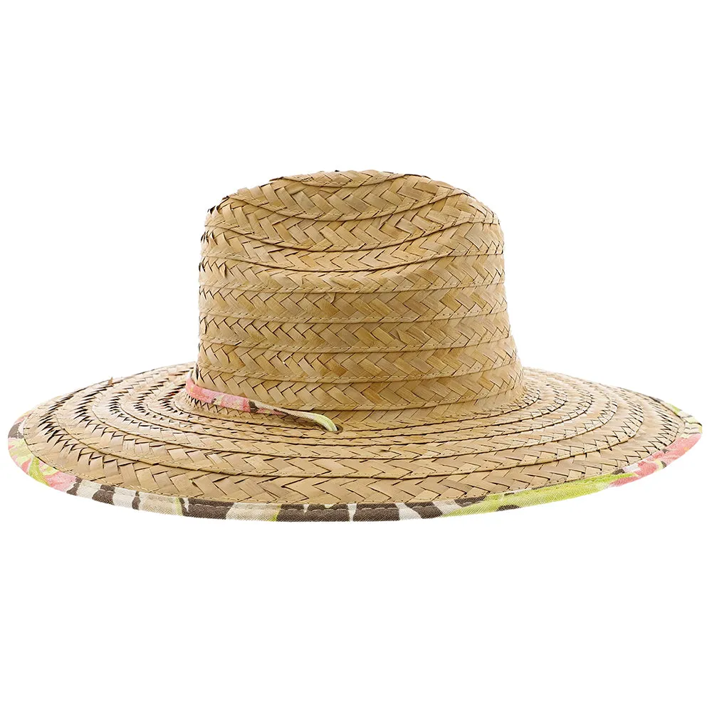 Palm Island - Natural Buri Braid Lifeguard Wide Brim Hat