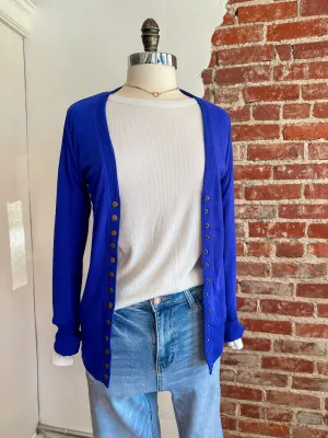 Sally Lightweight Cardigan - Royal