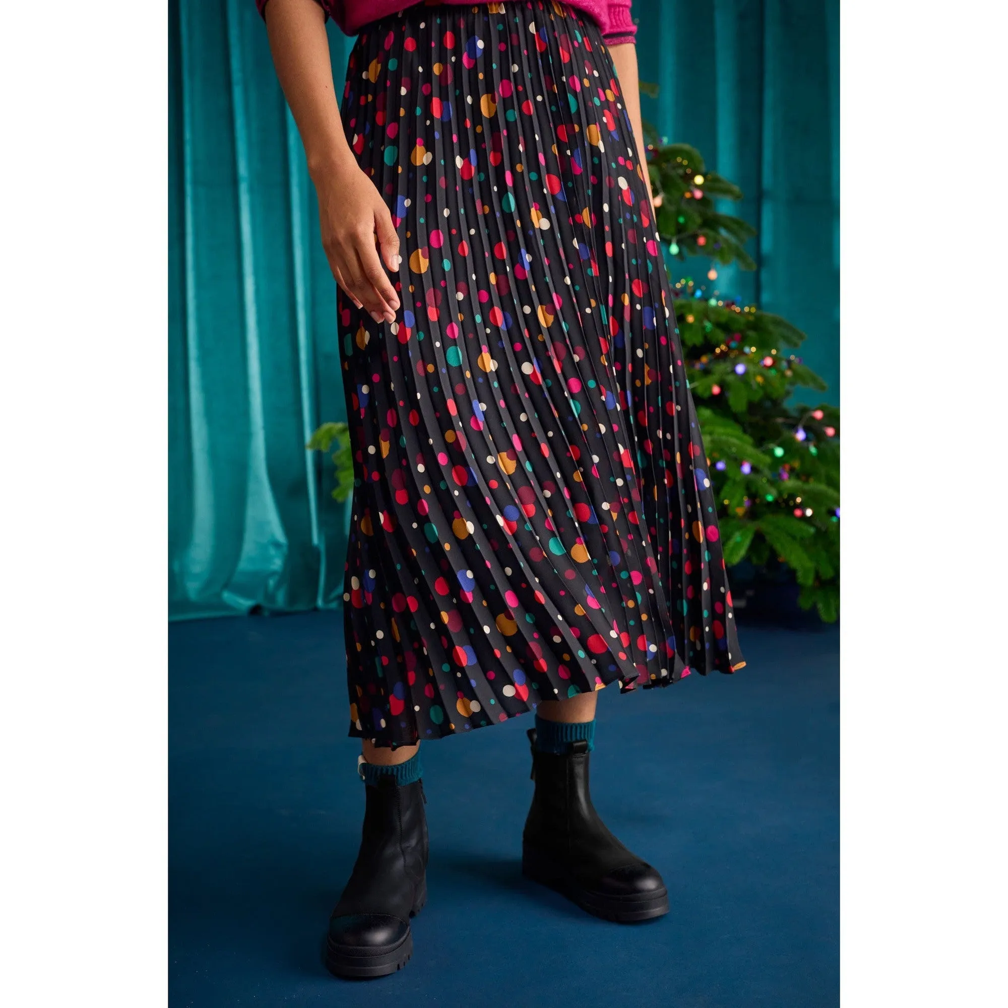 Seasalt Heatherbank Skirt Fairy Light Spot Onyx