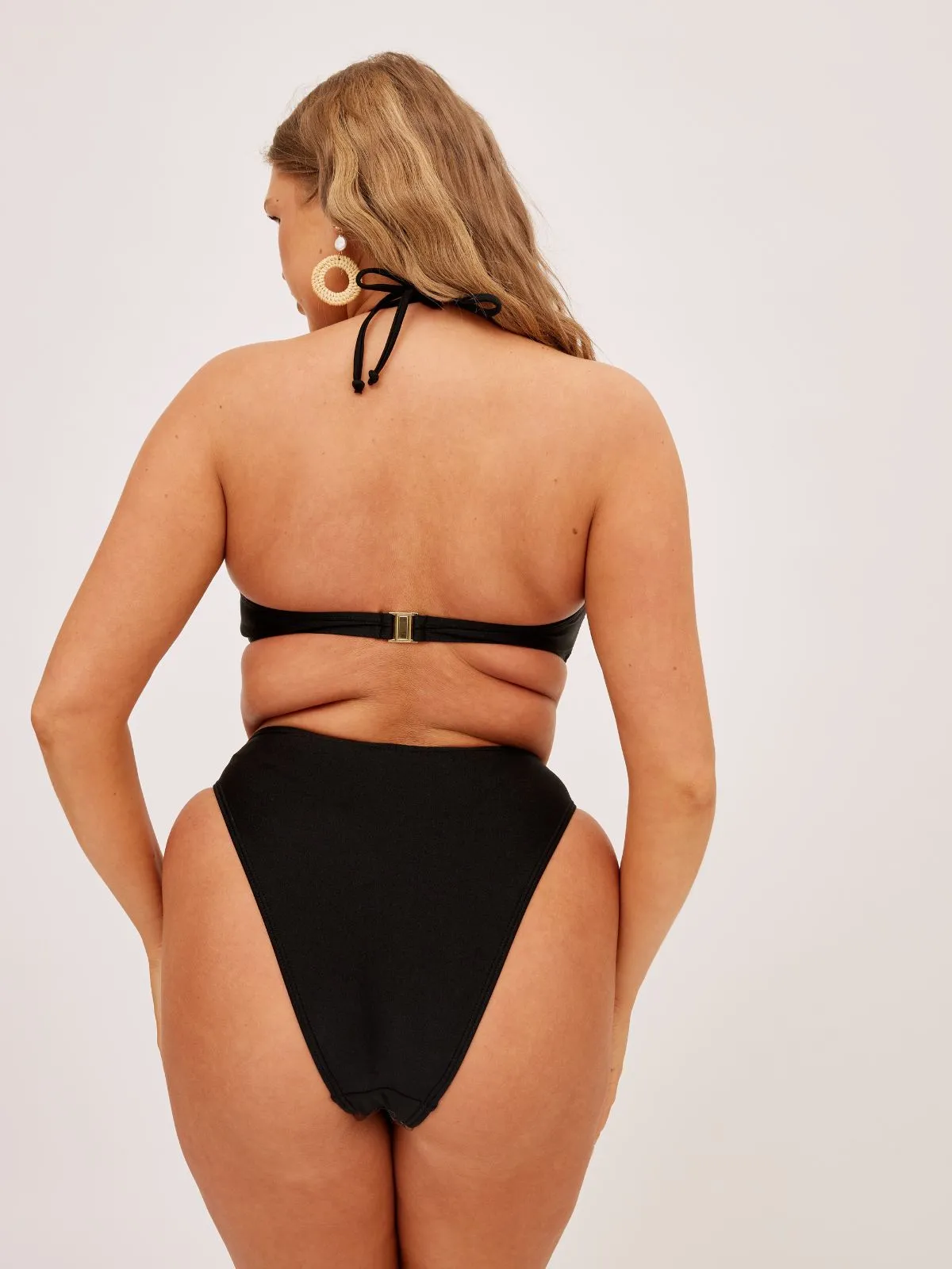 South Beach Leo High waist Bikini Bottom / Black