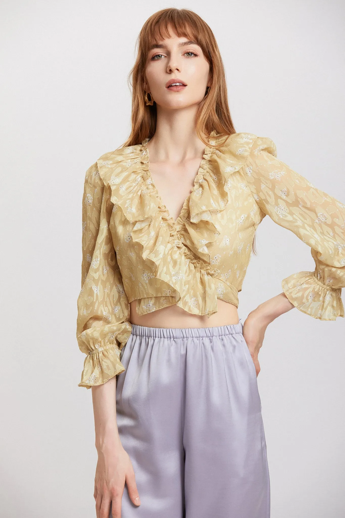 ST | Kochia Ruffle Tie Top