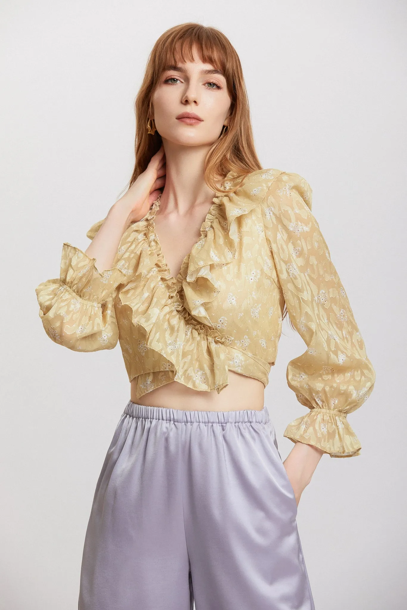 ST | Kochia Ruffle Tie Top