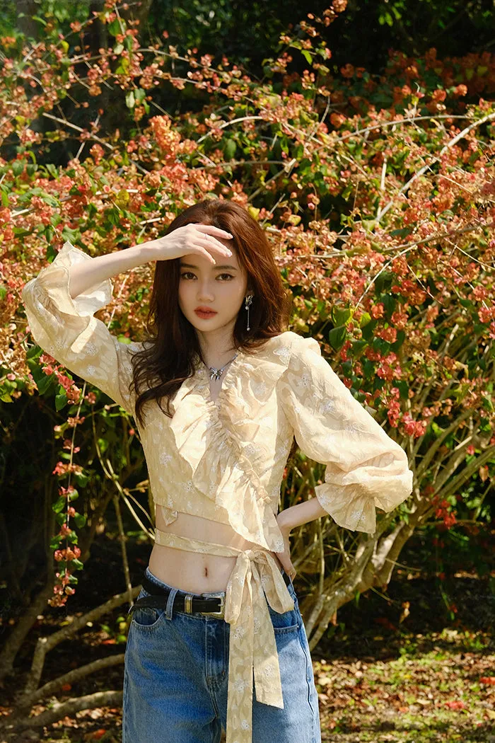 ST | Kochia Ruffle Tie Top