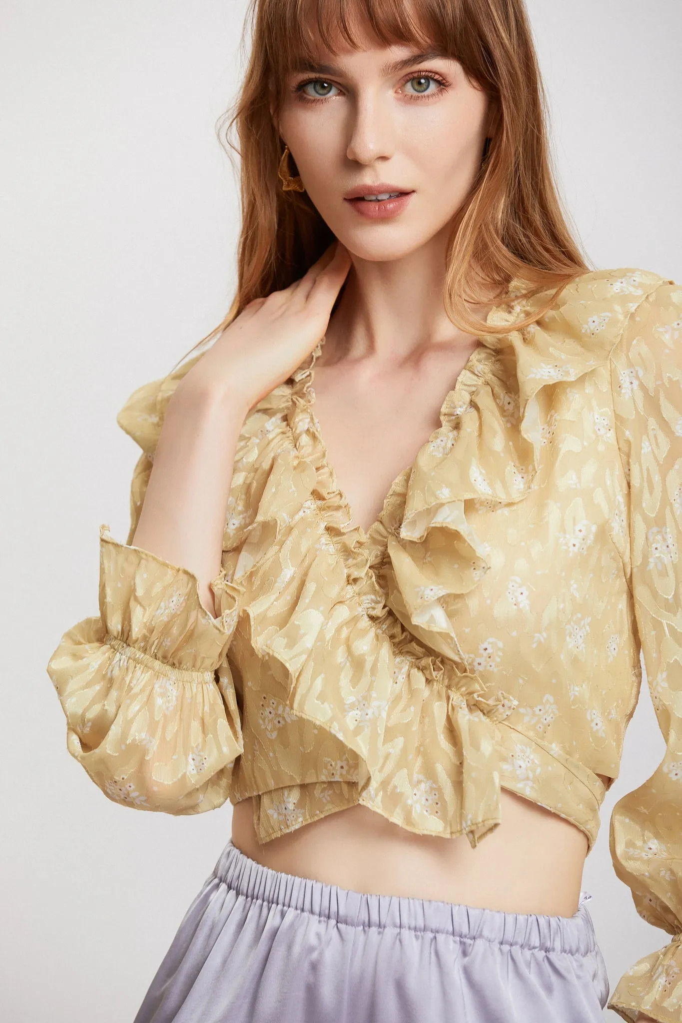 ST | Kochia Ruffle Tie Top