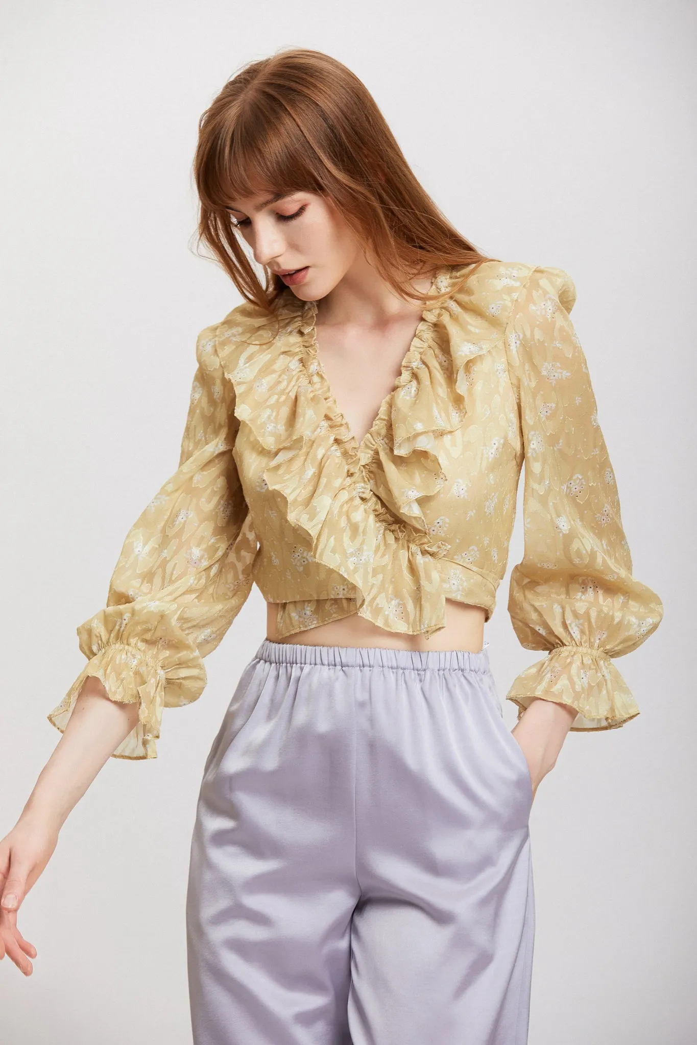 ST | Kochia Ruffle Tie Top