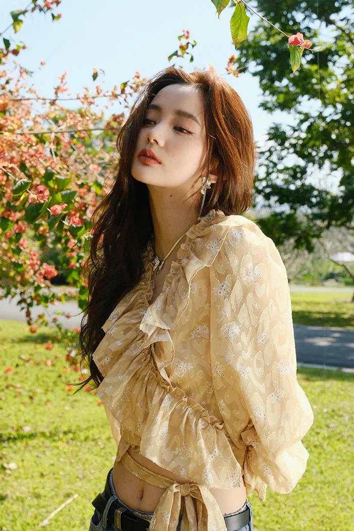 ST | Kochia Ruffle Tie Top