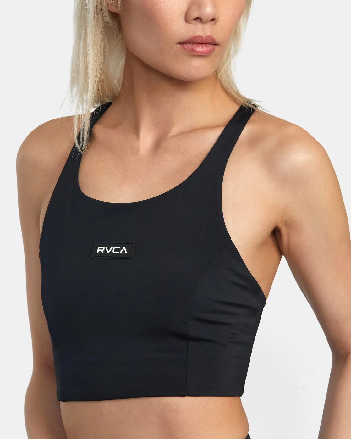 VA Essential High Neck Bikini Top - Black
