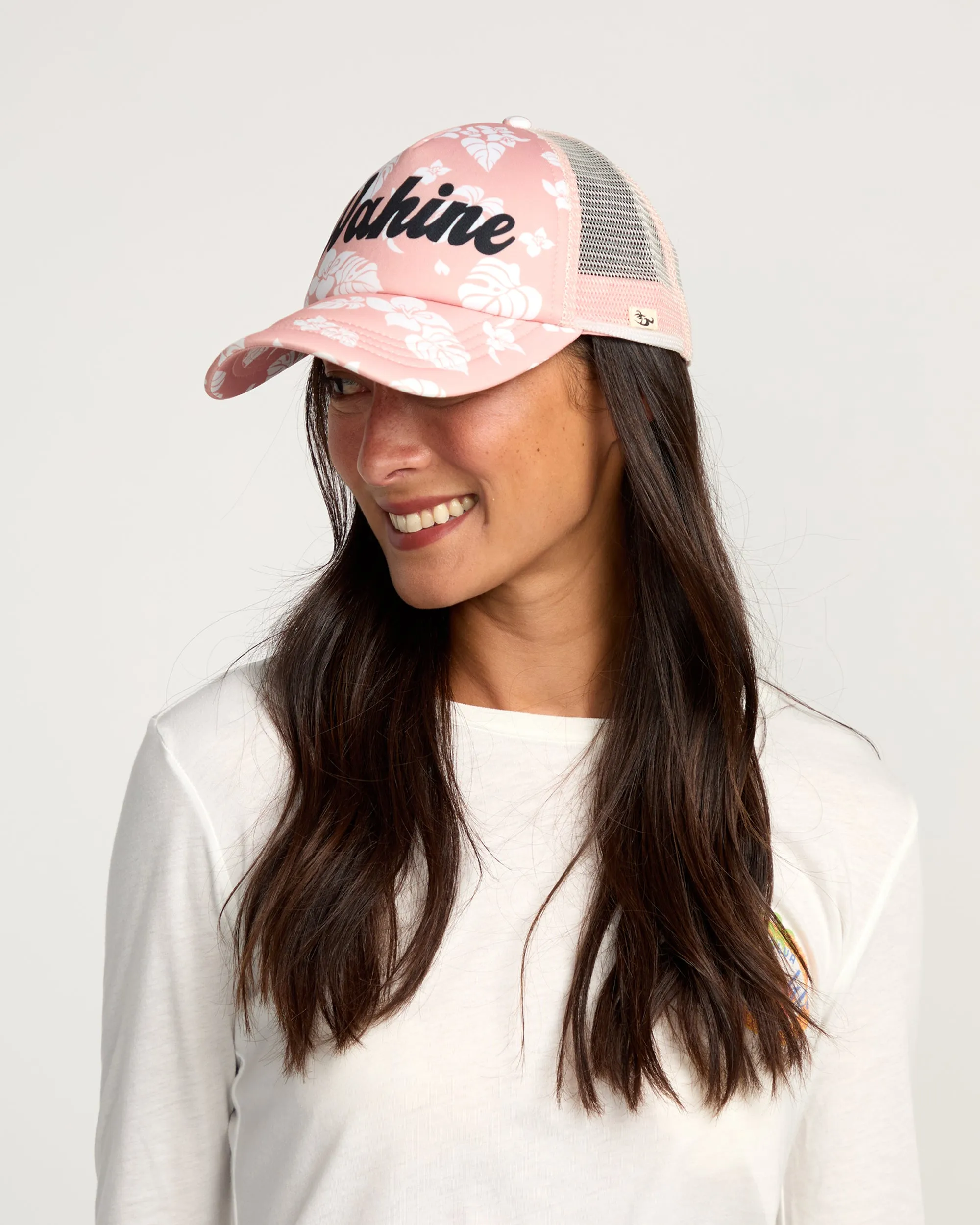 Womens Wahine Trucker Hat - Dusty Peach